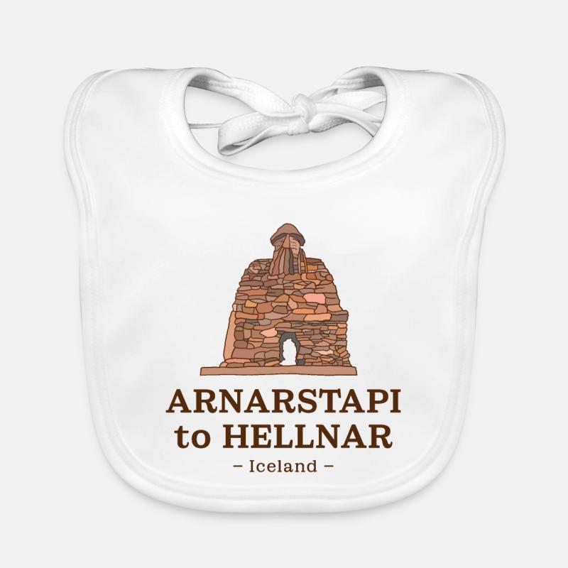 De Arnarstapi à Hellnar – Islande Bavoir bio Bébé