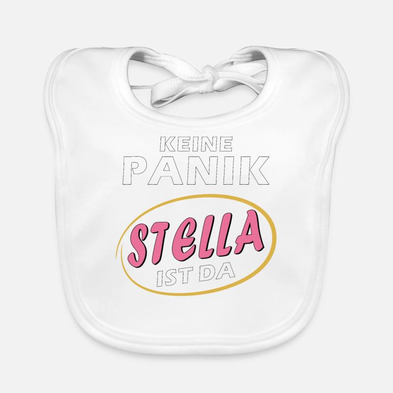PAS DE PANIQUE STELLA EST LÀ Bavoir bio Bébé