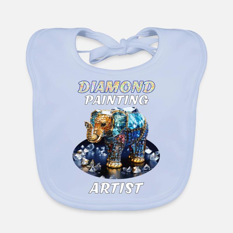 ARTISTE PEINTRE AU DIAMANT Bavoir bio Bébé