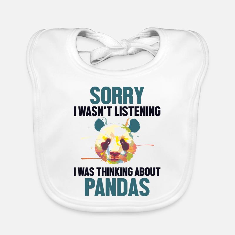 Ich dachte an Pandas Panda Bär Freund Riese Baby Bio-Lätzchen