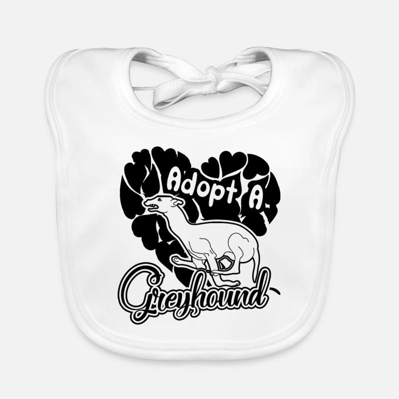 Adopt a Greyhound Organic Baby Bibs