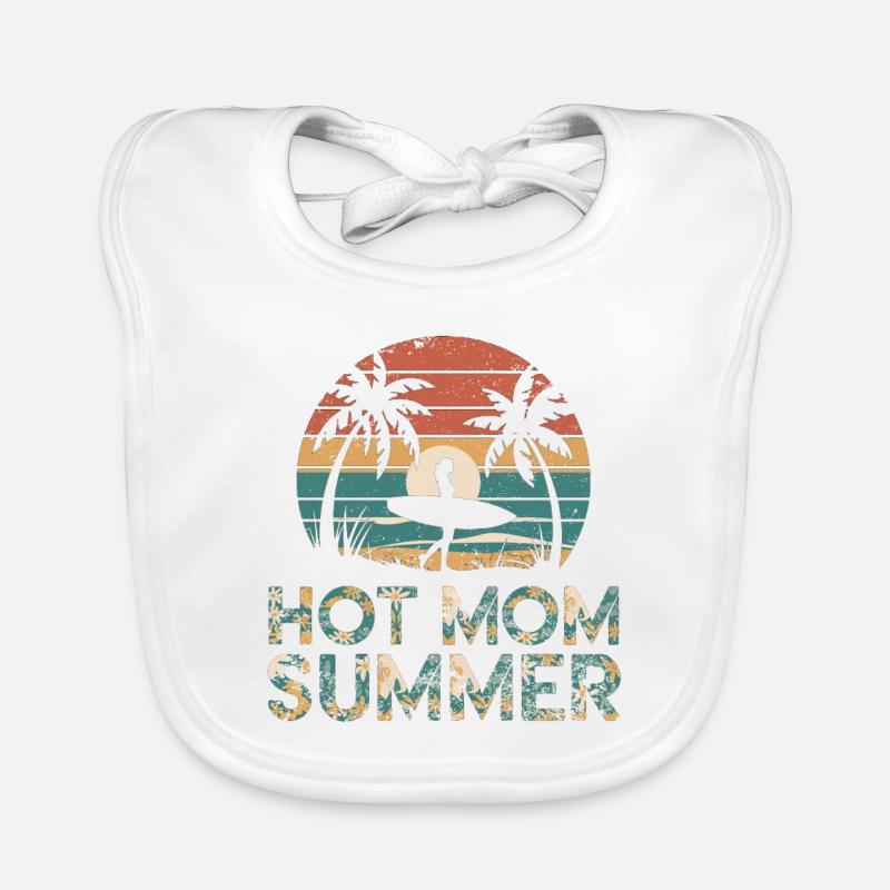 Hot Mom Summer - Surf Organic Baby Bibs