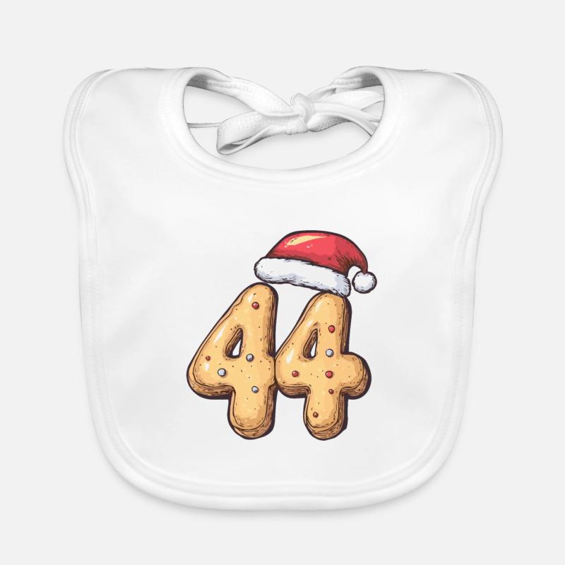 Biscuit de Noël à 44 chiffres Bavoir bio Bébé