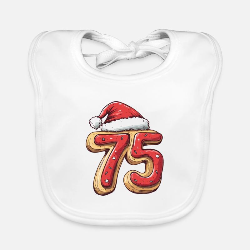 Biscuit de Noël à 75 chiffres Bavoir bio Bébé
