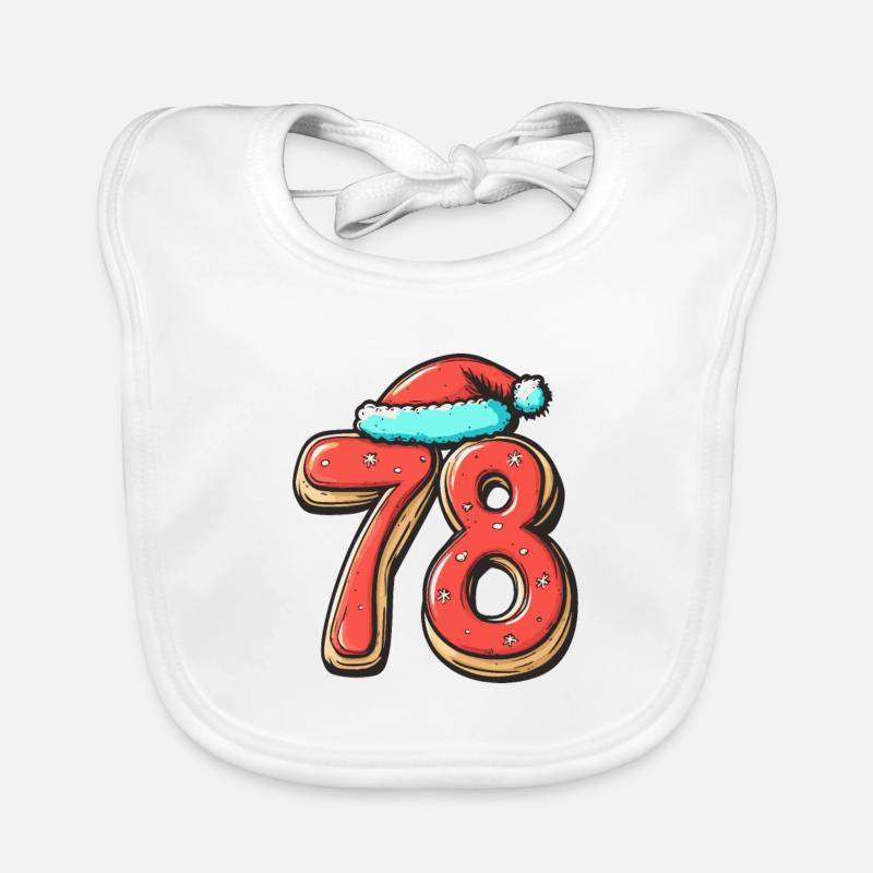 Biscuit de Noël à 78 chiffres Bavoir bio Bébé