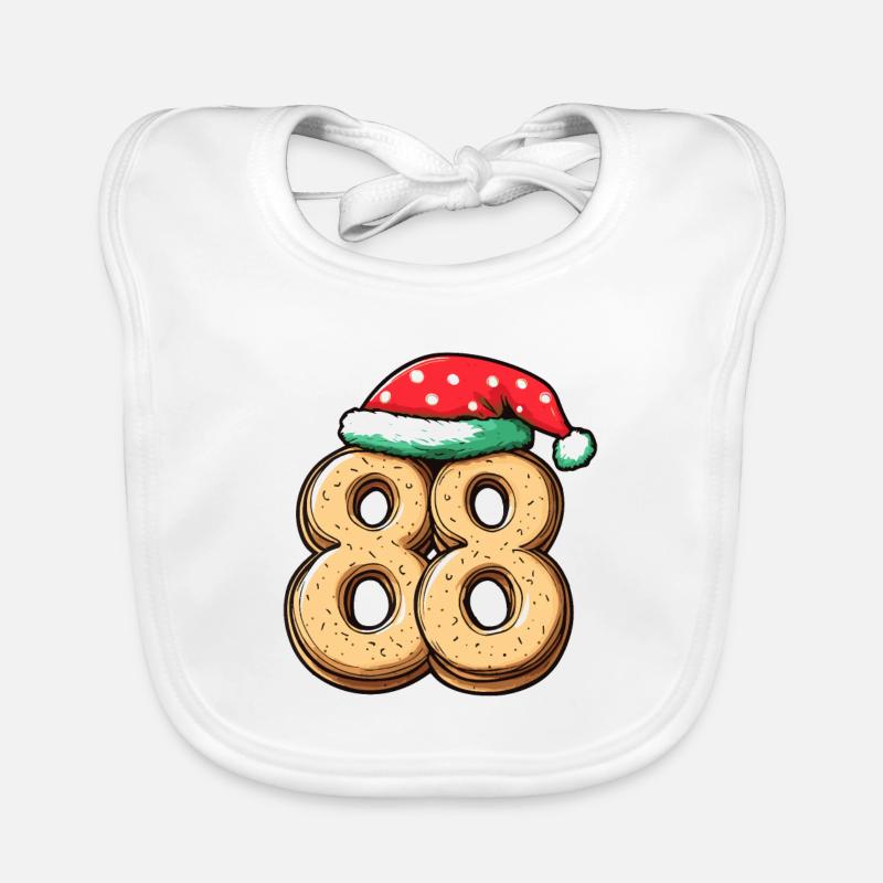 Biscuit de Noël à 88 chiffres Bavoir bio Bébé
