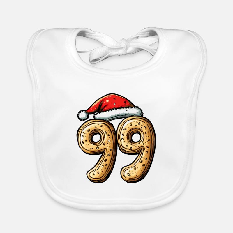 Biscuit de Noël à 99 chiffres Bavoir bio Bébé