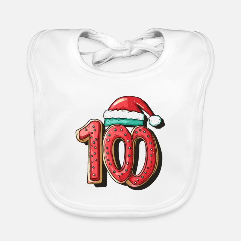 Biscuit de Noël 100 chiffres Bavoir bio Bébé