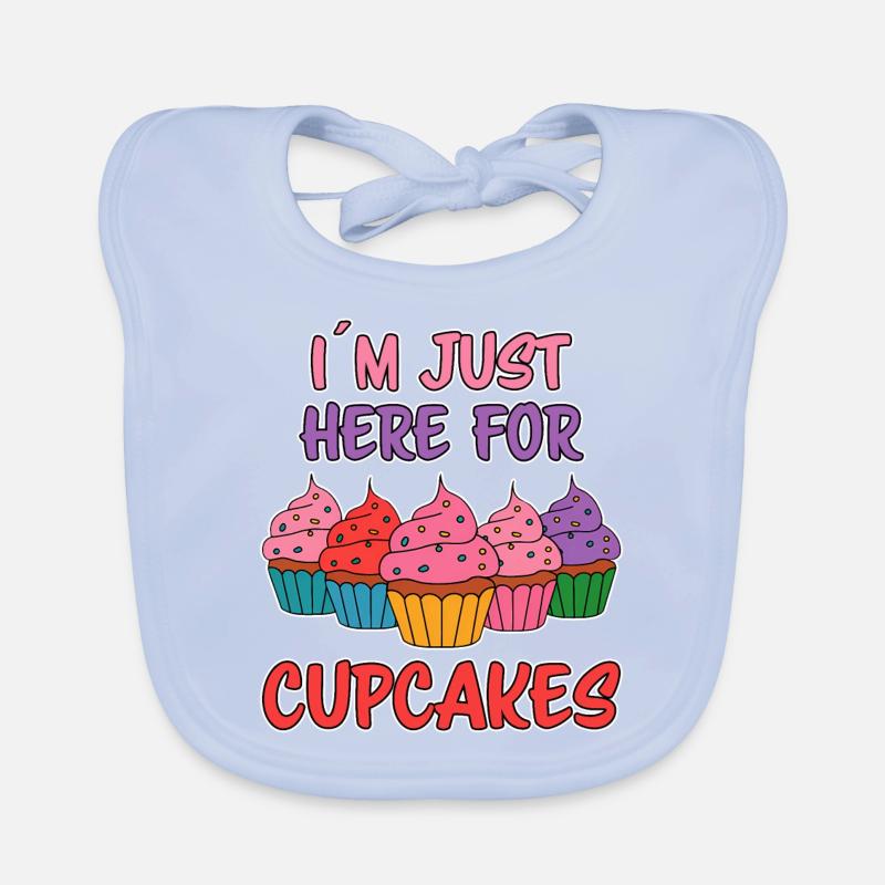 Cupcake Spruch Cupcakes Lustiges Cupcake Geschenk Baby Bio-Lätzchen