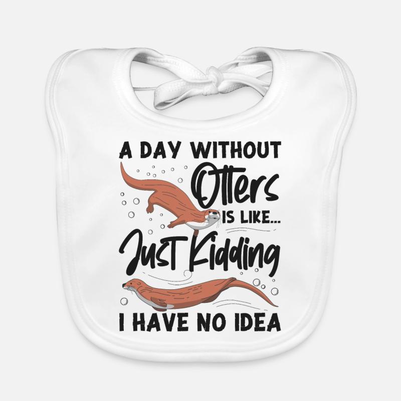 Otter A Day Without Otters Is Organic Baby Bibs