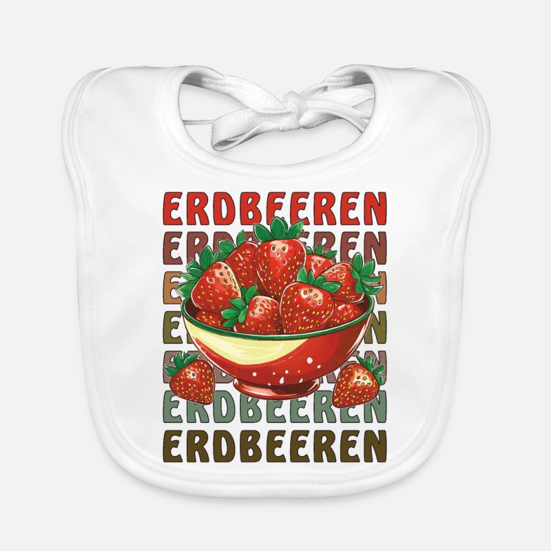 ERDBEEREN Baby Bio-Lätzchen