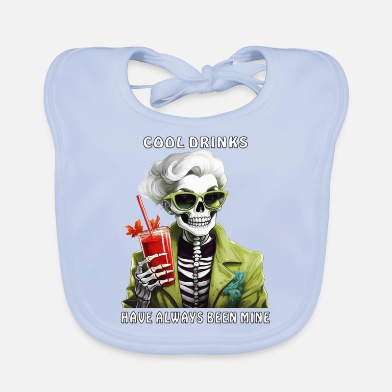 COOL DRINKS HAVE ALWAYS BEEN MINE Baby Bio-Lätzchen