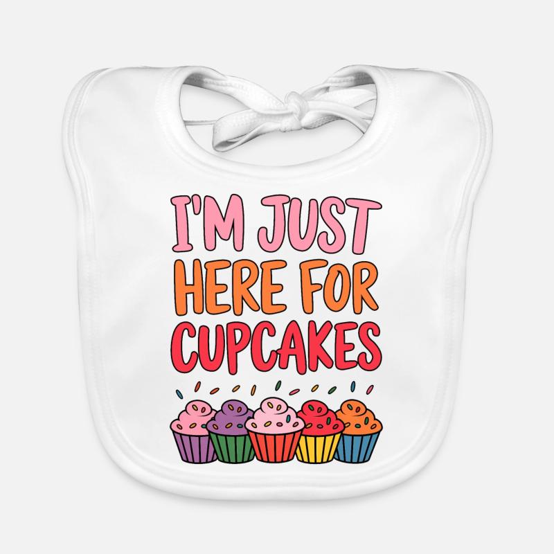 Cupcake Dire Cupcakes Drôle Cupcake Cadeau Bavoir bio Bébé