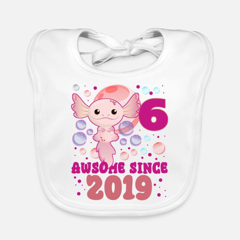 Sixth birthday Organic Baby Bibs