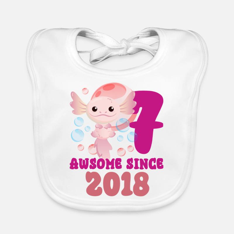 Siebener Geburtstag Baby Bio-Lätzchen