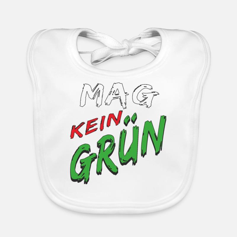 LE VERT N’AIME PAS LE VERT Bavoir bio Bébé