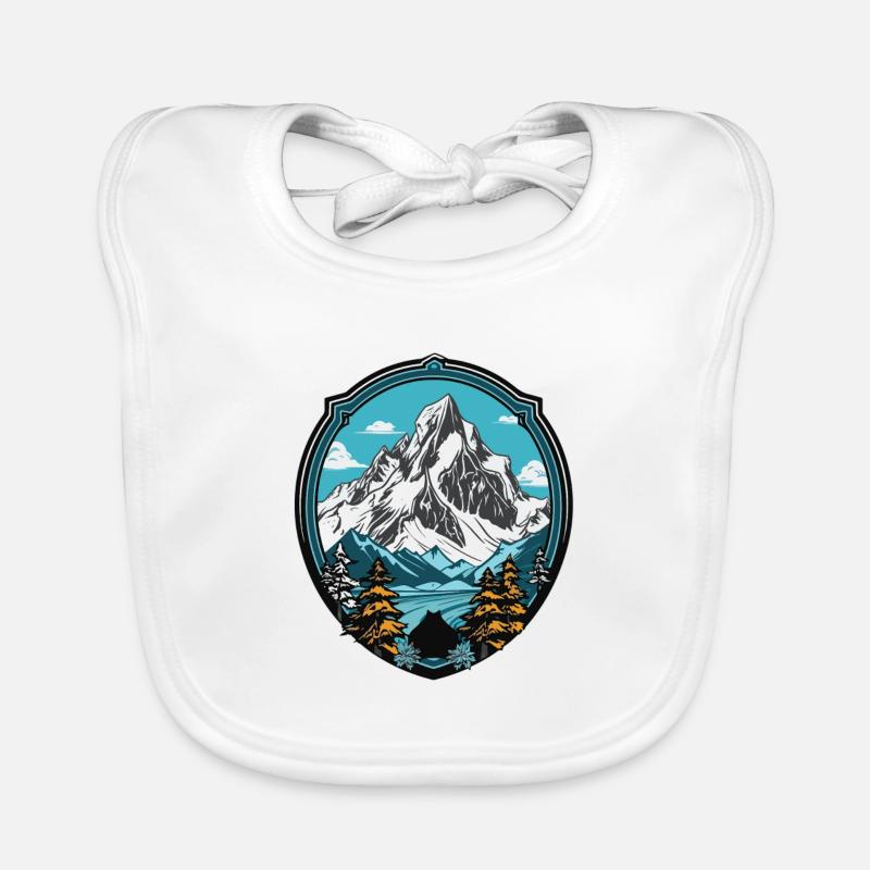 Mountains Mountains Organic Baby Bibs