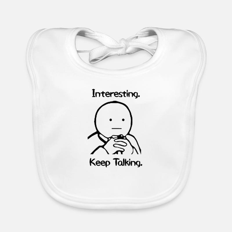 Interesting Keep Talking Meme Baby Bio-Lätzchen