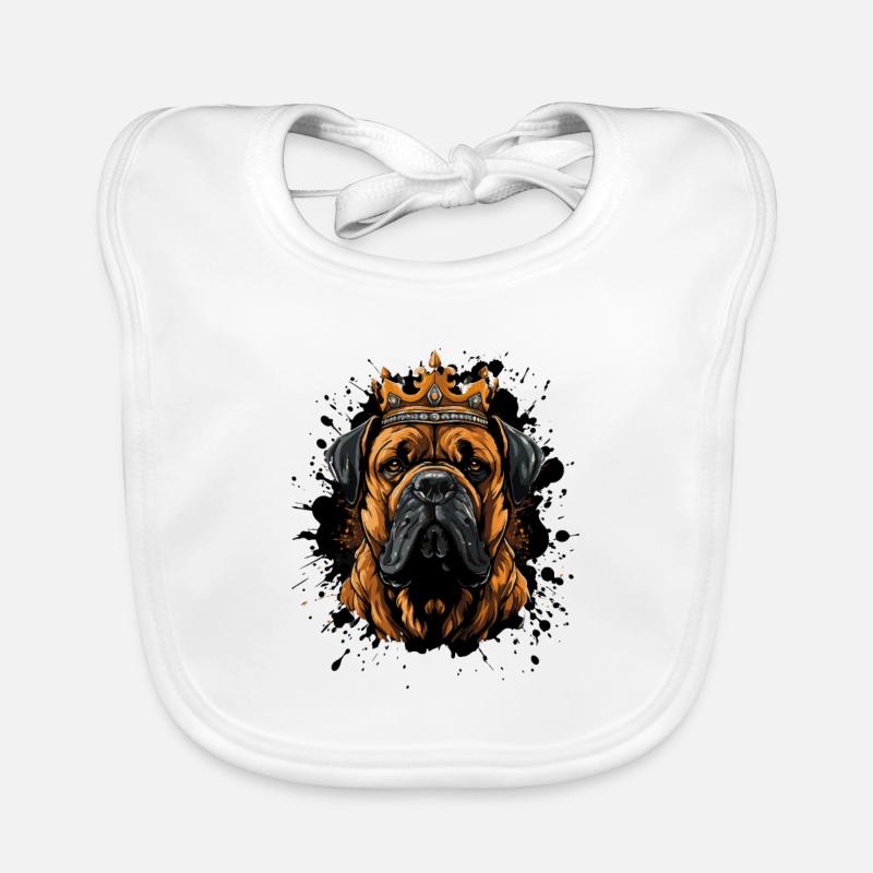 hund boxer Baby Bio-Lätzchen