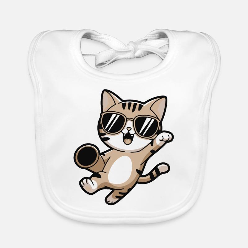 Party Katze Superhelden Katze Baby Bio-Lätzchen
