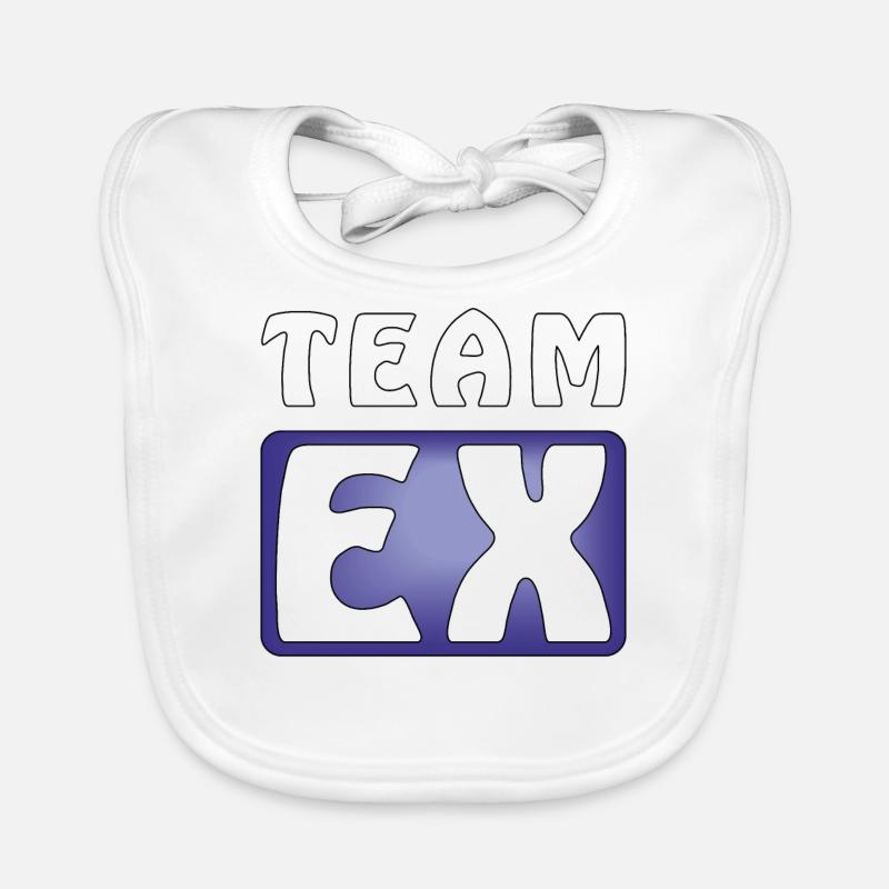 ÉQUIPE EX - Bavoir bio Bébé - blanc