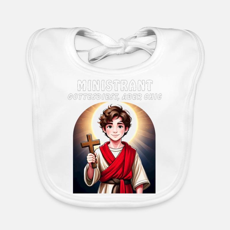ENFANT DE CHŒUR DE DIEU, MAIS CHIC Bavoir bio Bébé