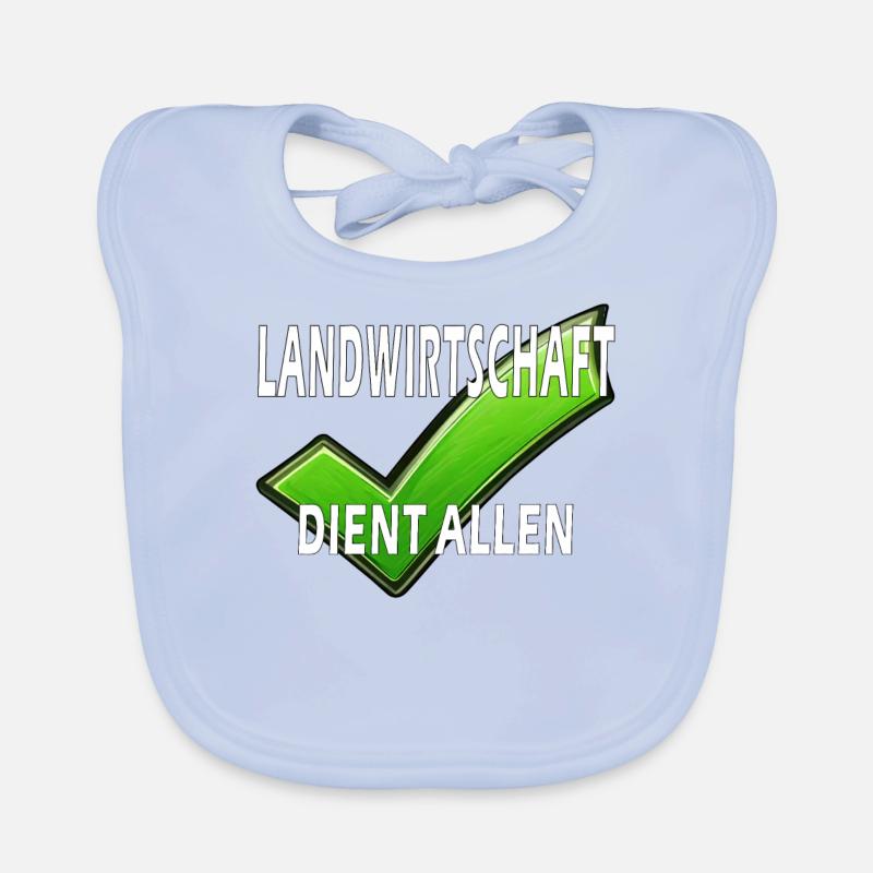 AGRICULTURE SERVES EVERYONE Organic Baby Bibs