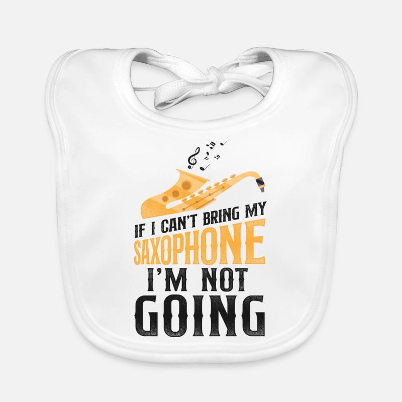 Saxophone If I Can't Bring My Baby Bio-Lätzchen