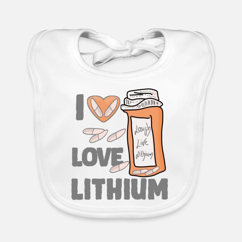 Life Laughing Lithium I Love Organic Baby Bibs