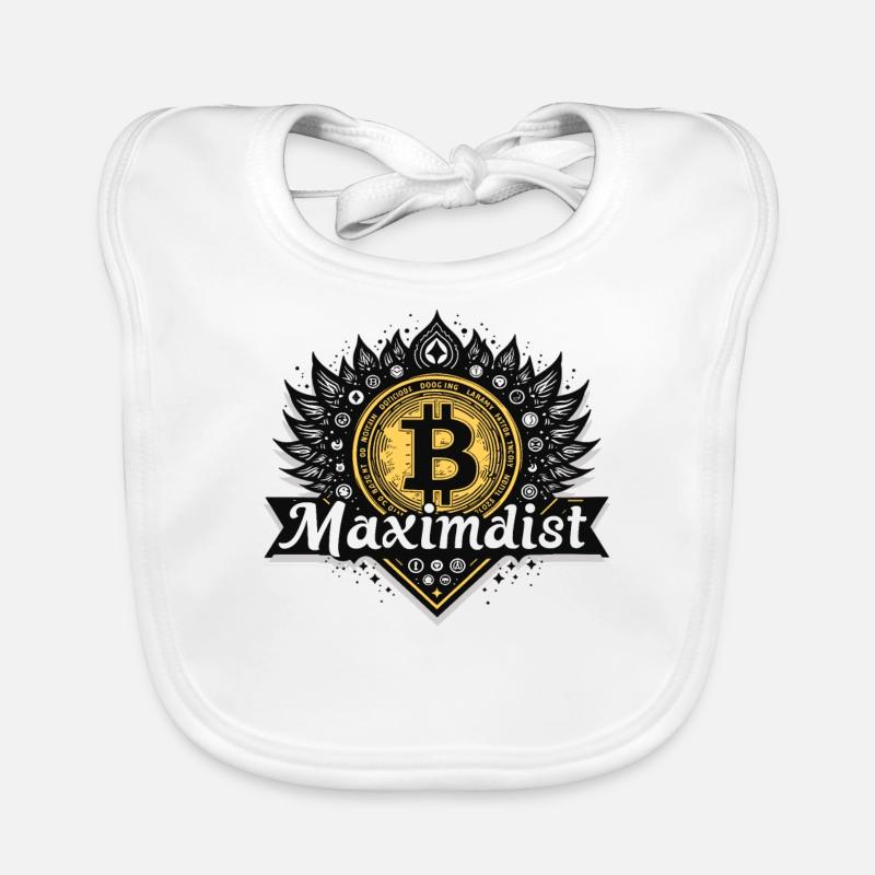 Bitcoin Maximalist – Stylisches Krypto Design Baby Bio-Lätzchen