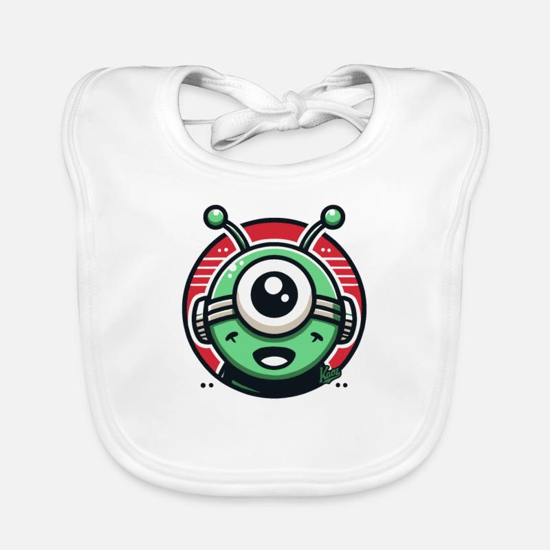 Cyclope extraterrestre amical Bavoir bio Bébé