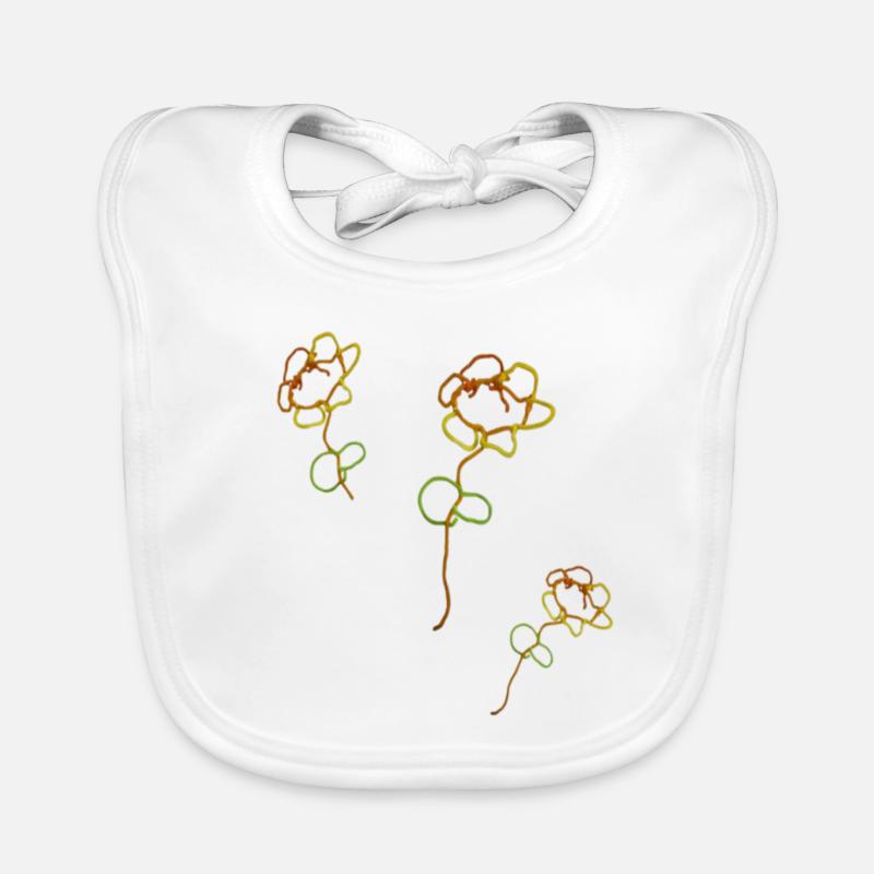 Leas Flowers Baby Bio-Lätzchen
