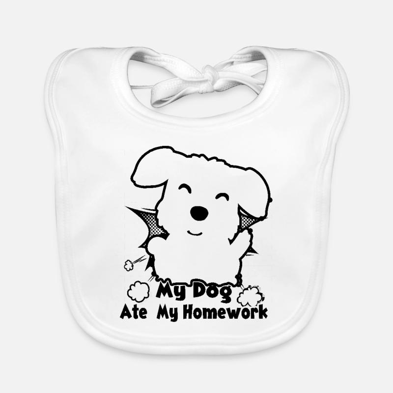 My Norwich Terrier Ate my Homework Organic Baby Bibs