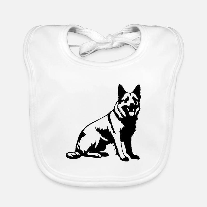 German Shepherd Dog Organic Baby Bibs