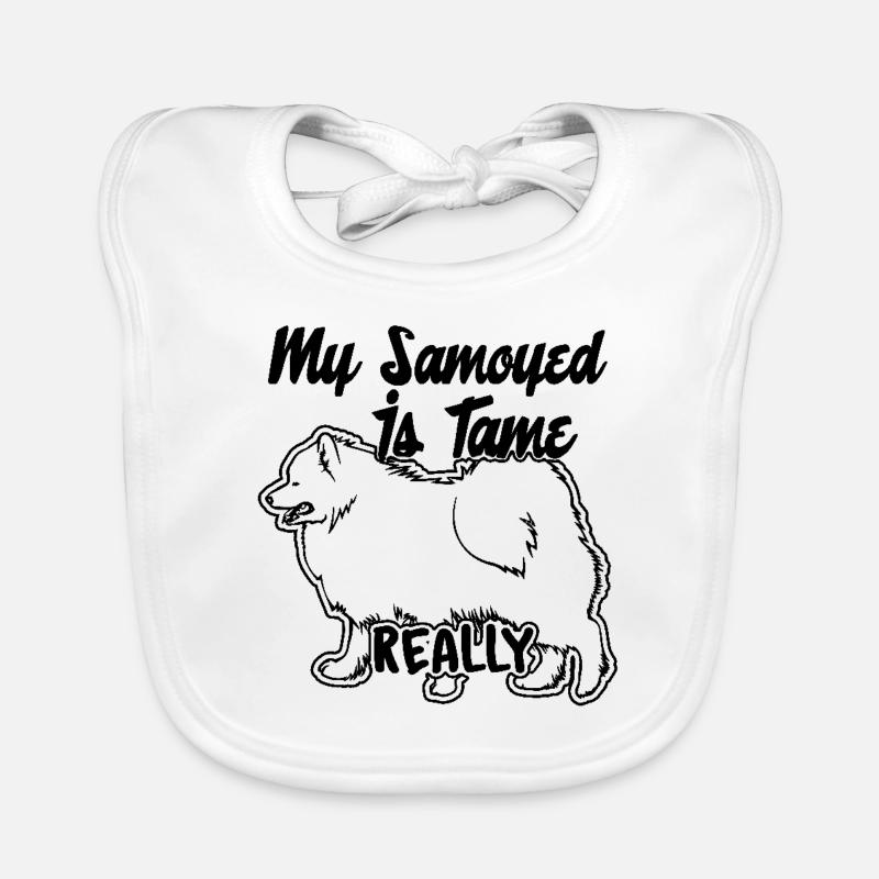 My Samoyed Is Tame Really Organic Baby Bibs