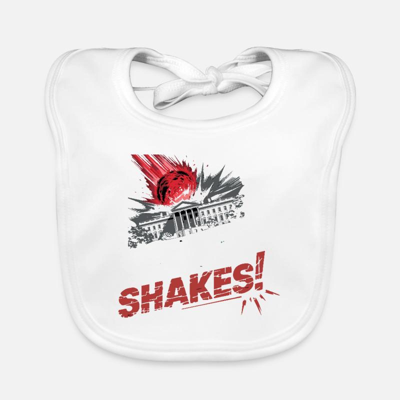 WHEN THE WORLD SHAKES Organic Baby Bibs