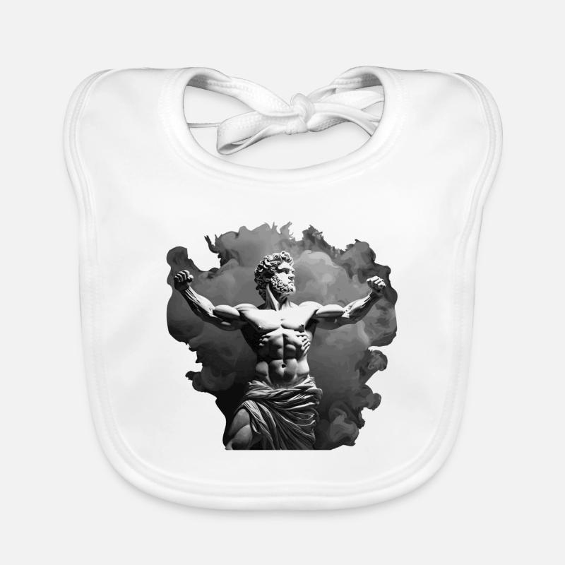 DIVINITÉ GRECQUE Bavoir bio Bébé