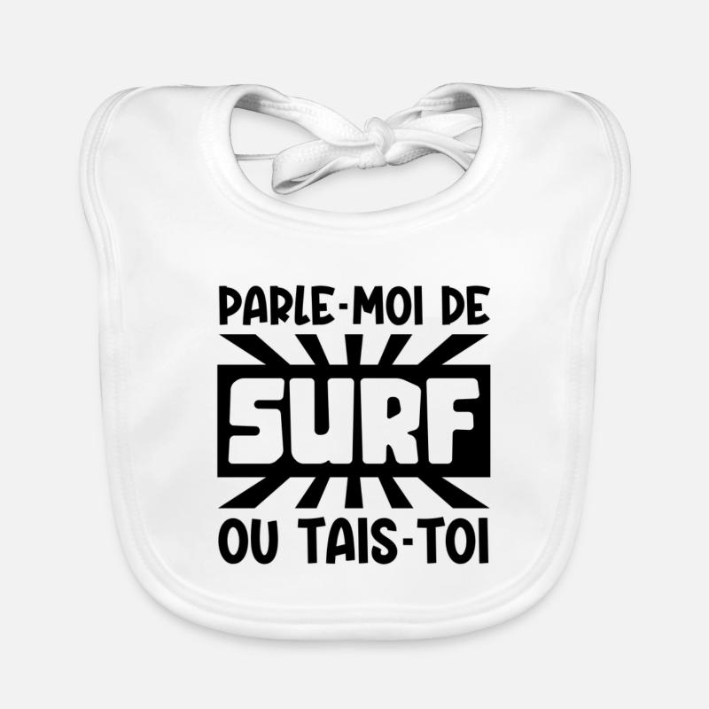 parle-moi de surf Bavoir bio Bébé