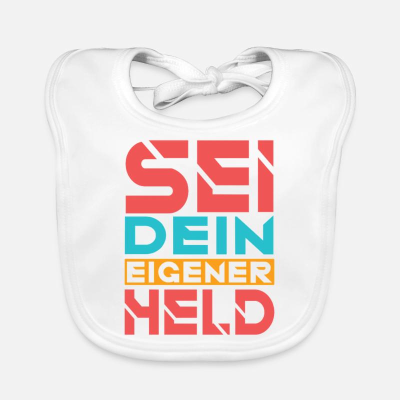 Sei dein eigener Held Baby Bio-Lätzchen