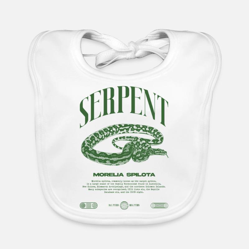 Tapis Python Moderne Reptile Keeper Streetwear Bavoir bio Bébé