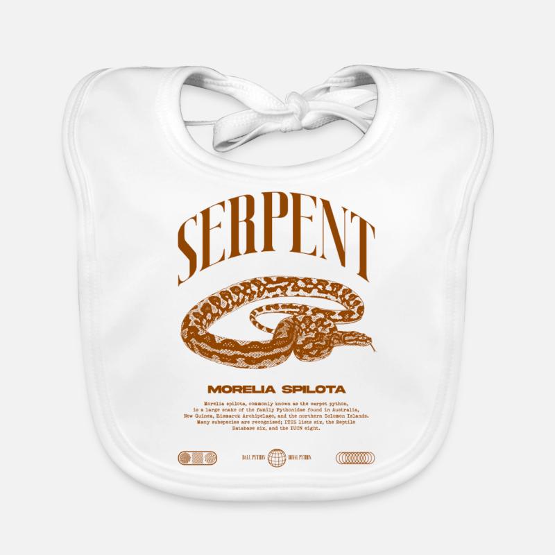 Tapis Python Moderne Reptile Keeper Streetwear Bavoir bio Bébé