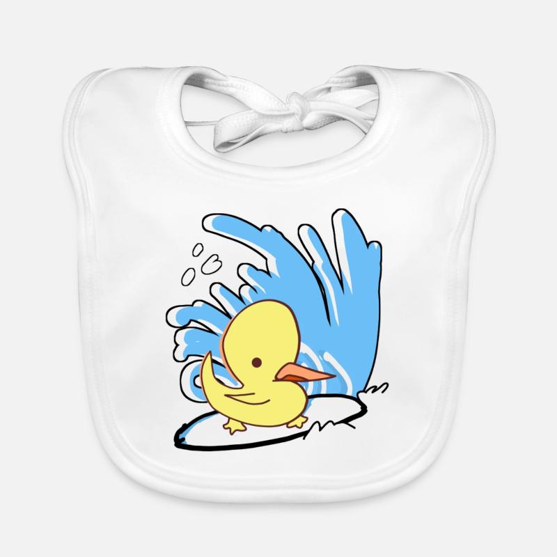 Surfin’Duck Bavoir bio Bébé