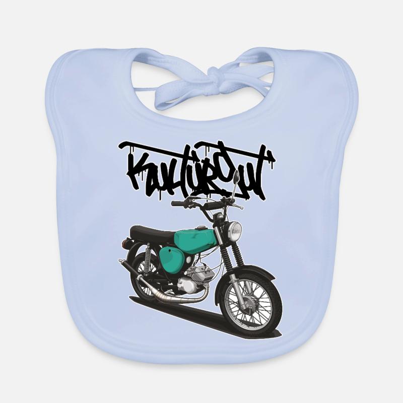 S51 (turquoise) // Illustration Organic Baby Bibs