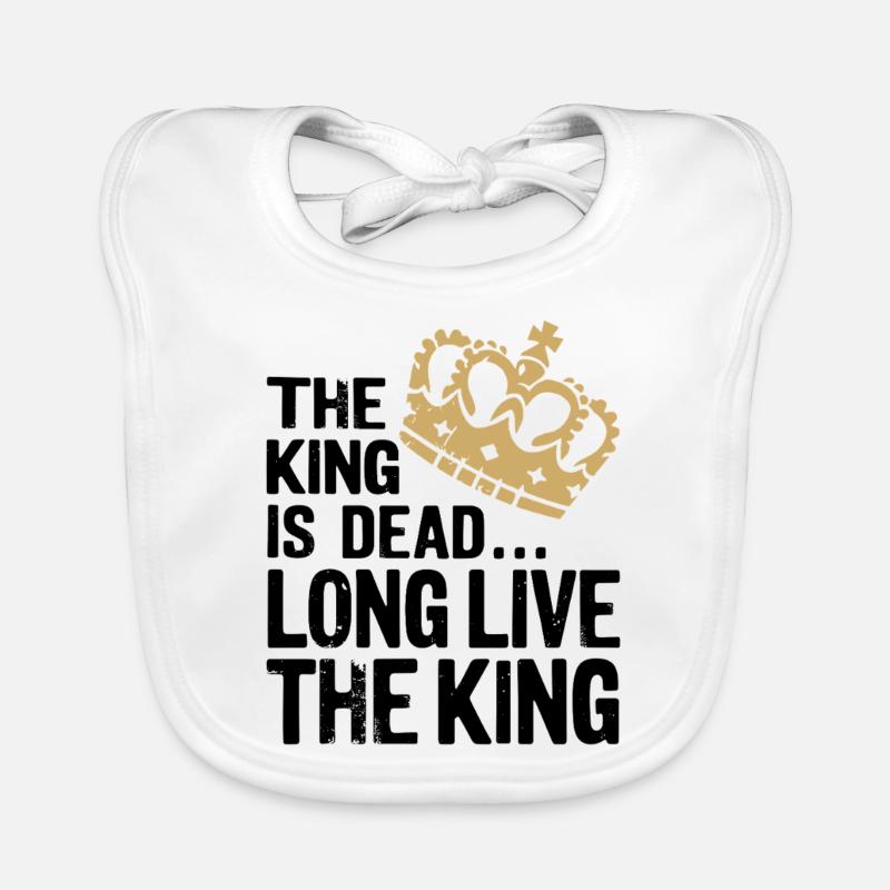 The King is Dead long live the King Baby Bio-Lätzchen