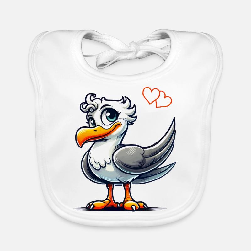 vogel comic Baby Bio-Lätzchen