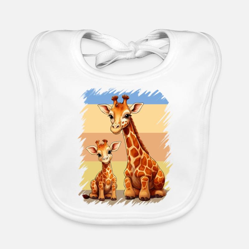 GIRAFFES Organic Baby Bibs