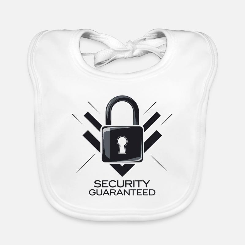 PADLOCK SECURITY GUARANTEED Organic Baby Bibs