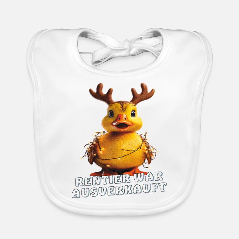 DUCK REINDEER A ÉTÉ VENDU - Bavoir bio Bébé - blanc