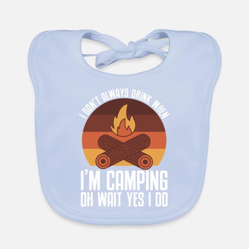 Camping Campfire Camper Baby Bio-Lätzchen