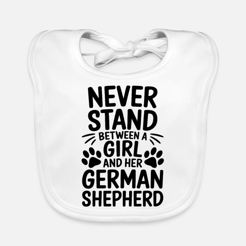 German Shepherd Saying German Shepherd Gift Organic Baby Bibs